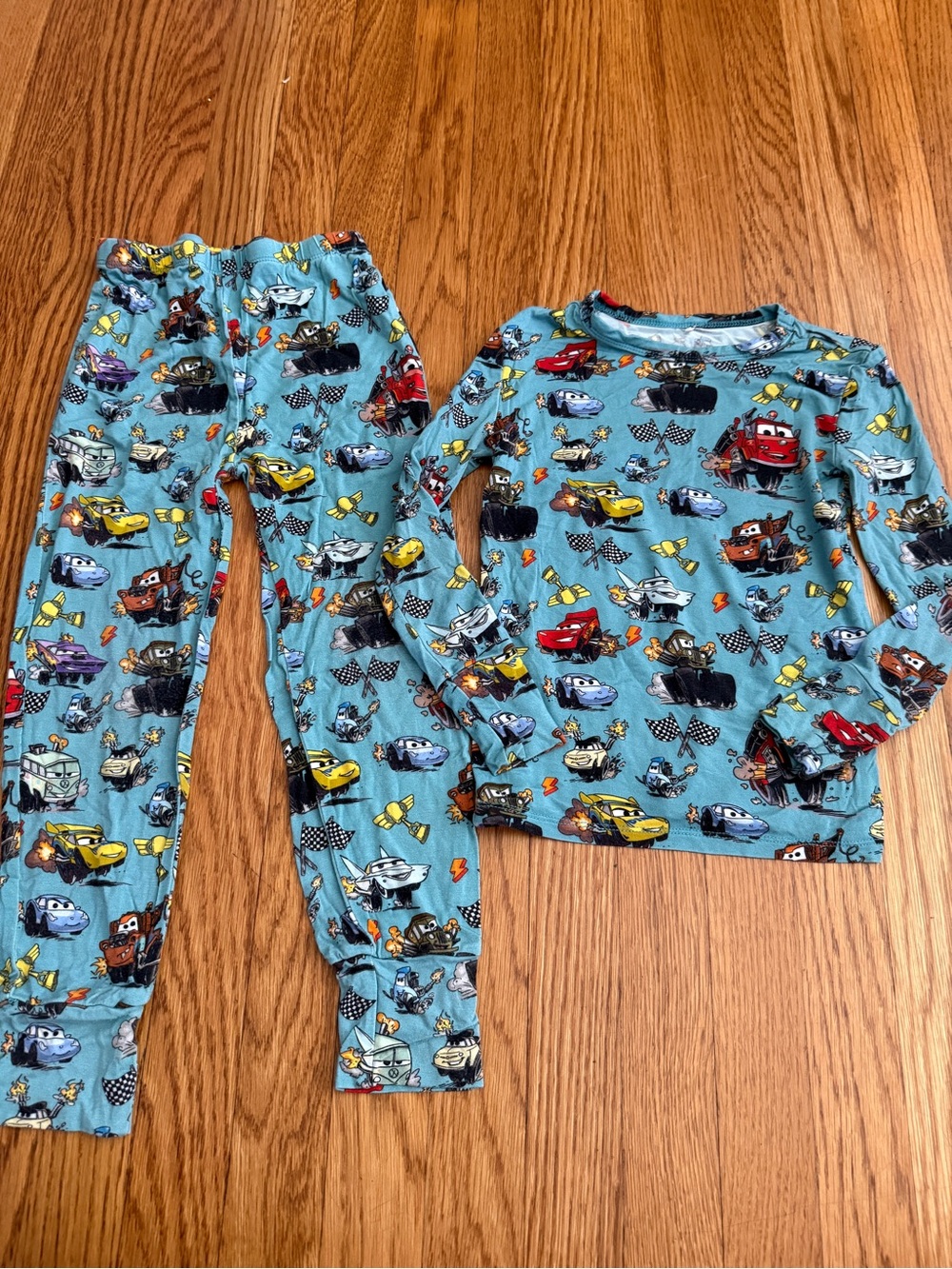 Posh Peanut Disney Cars two piece pajamas set 5t-6t